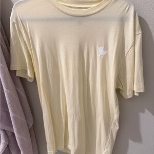 Bad Birdie Light Yellow Tee with Bird Logo